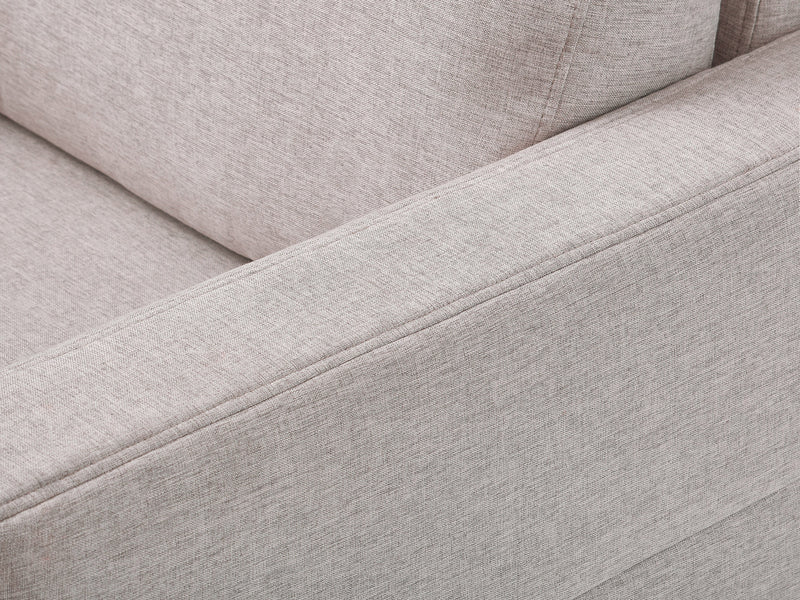 Clara Light Grey 3 Seat Sofa detail image