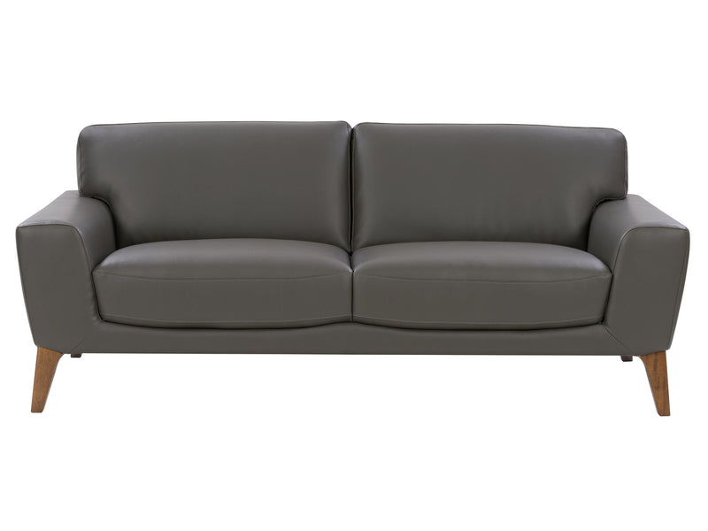 grey Faux Leather Sofa London Collection product image by CorLiving