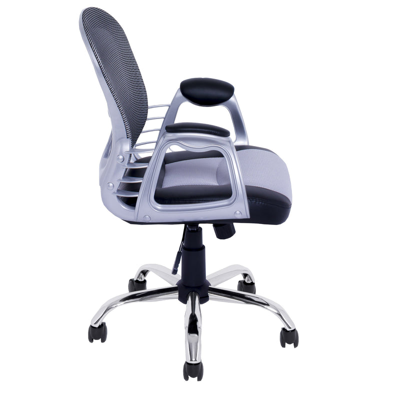 grey Swivel Office Chair Quinn Collection product image by CorLiving