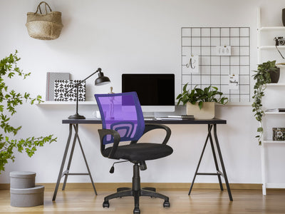 purple Mesh Back Office Chair Jaxon Collection lifestyle scene by CorLiving#color_purple