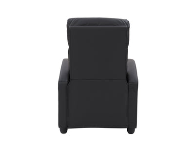 black Push Back Recliner Ophelia Collection product image by CorLiving#color_black