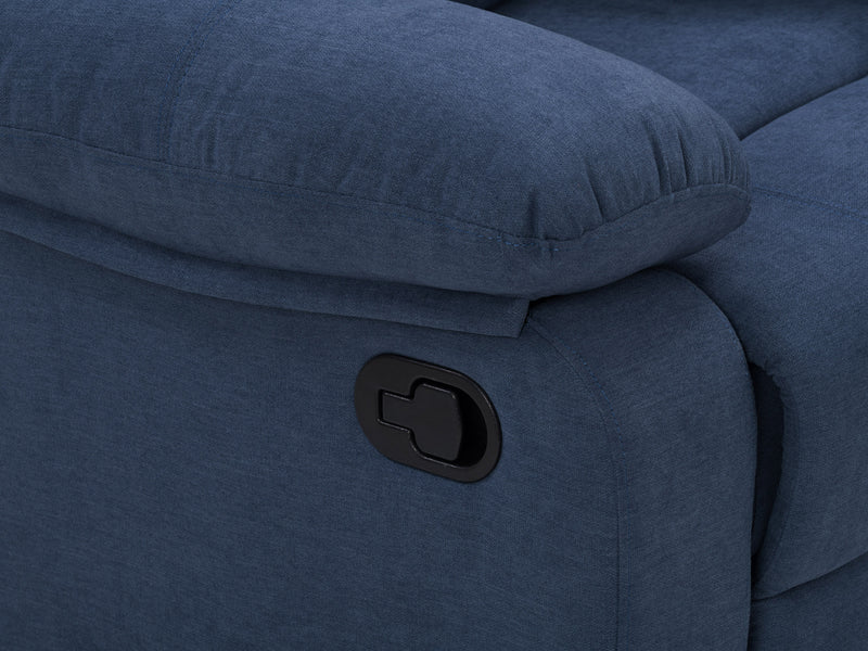 blue 2 Seater Recliner Sofa Oren Collection detail image by CorLiving