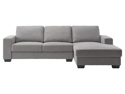 light grey Wide Sectional Couch, Left Facing Lyon Collection product image by CorLiving#color_light-grey