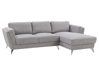 light grey L Shaped Sofa, Right Facing Lansing Collection product image by CorLiving#color_light-grey