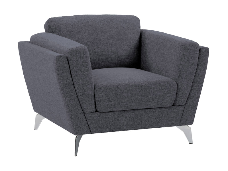 deep blue Upholstered Armchair Lansing Collection product image by CorLiving