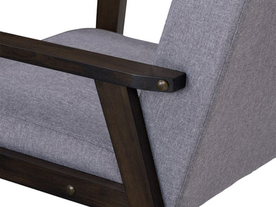 light grey Wood Armchair Greyson Collection detail image by CorLiving#color_greyson-grey
