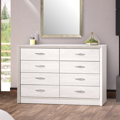 white washed oak 8 Drawer Dresser Newport Collection lifestyle scene by CorLiving#color_white-washed-oak