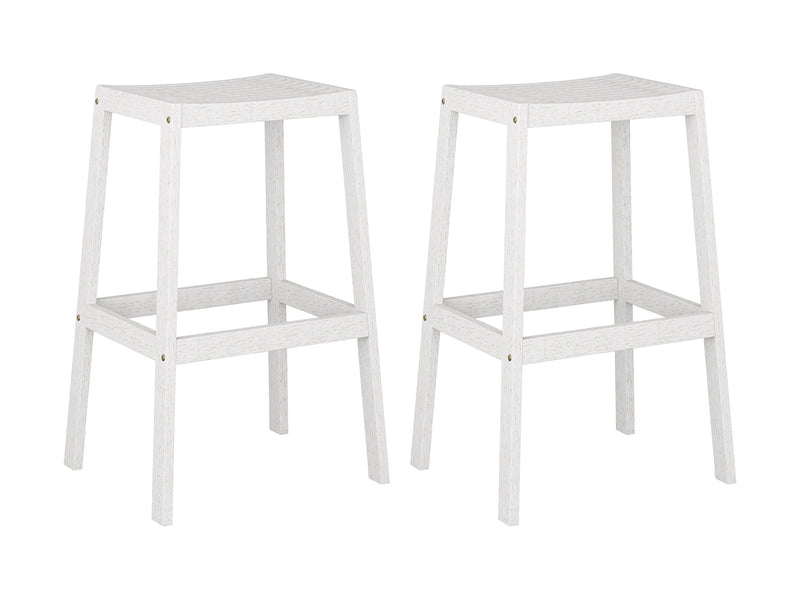 white Natural Wood Bar Stools, Set of 2 Miramar Collection product image by CorLiving