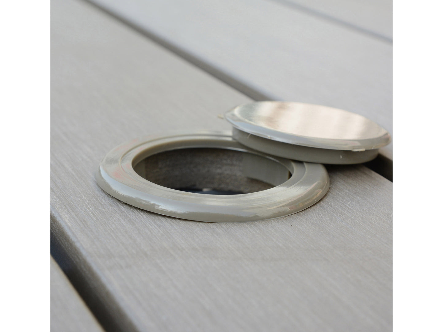 grey Square Outdoor Dining Table Gallant Collection detail image by CorLiving#color_grey