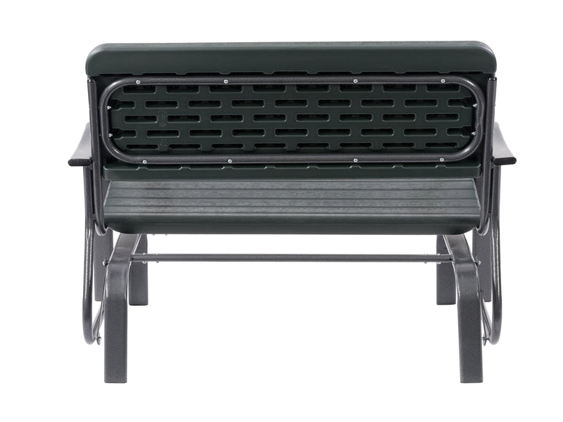dark green Gliding Bench Lake Front Collection product image by CorLiving