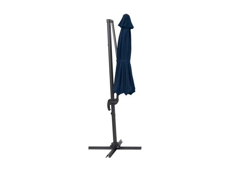 navy blue offset patio umbrella, 360 degree 100 Series product image CorLiving