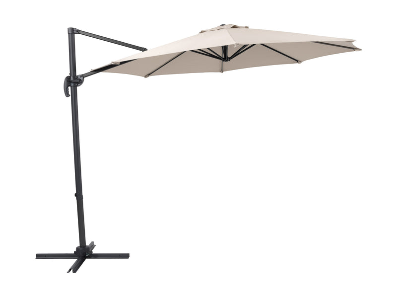 off white offset patio umbrella, 360 degree 100 Series product image CorLiving