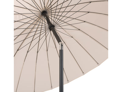 beige parasol umbrella, tilting Sun Shield detail image CorLiving#color_beige