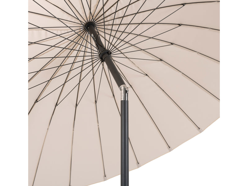 beige parasol umbrella, tilting Sun Shield detail image CorLiving