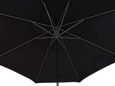 black offset patio umbrella 400 Series detail image CorLiving#color_ppu-black