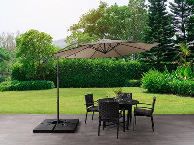 brown offset patio umbrella 400 Series lifestyle scene CorLiving#color_ppu-brown