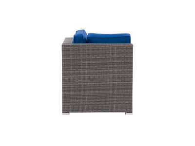 blended grey and oxford blue Outdoor Corner Chair Parksville Collection product image by CorLiving#color_blended-grey-and-oxford-blue