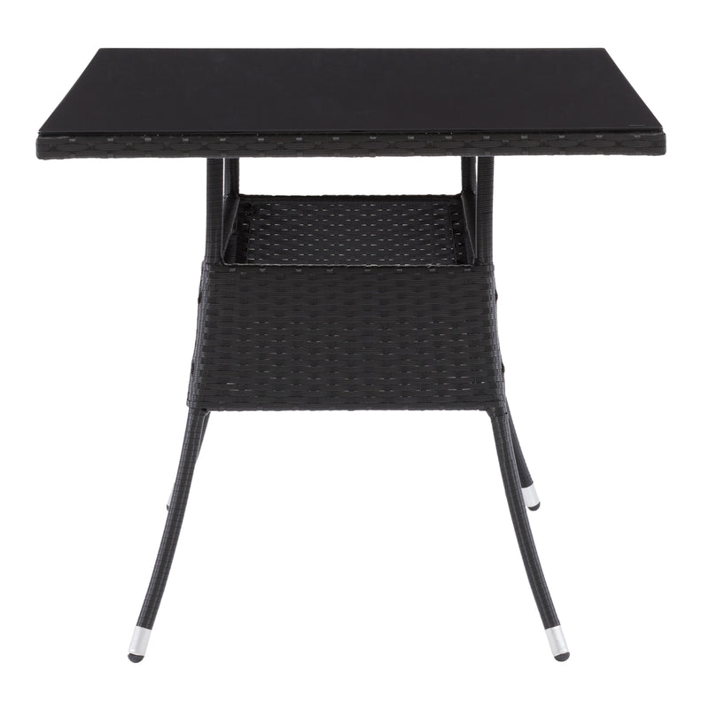 black Black Outdoor Dining Table Parksville Collection product image by CorLiving