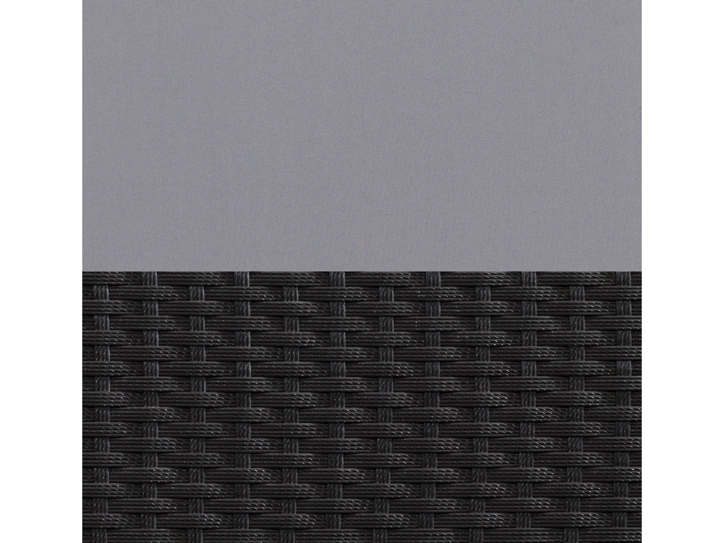 Modern 3-piece patio bistro set with a round glass-top table and two cushioned wicker chairs in beige and brown, featuring durable steel frames and weather-resistant materials ideal for outdoor dining.