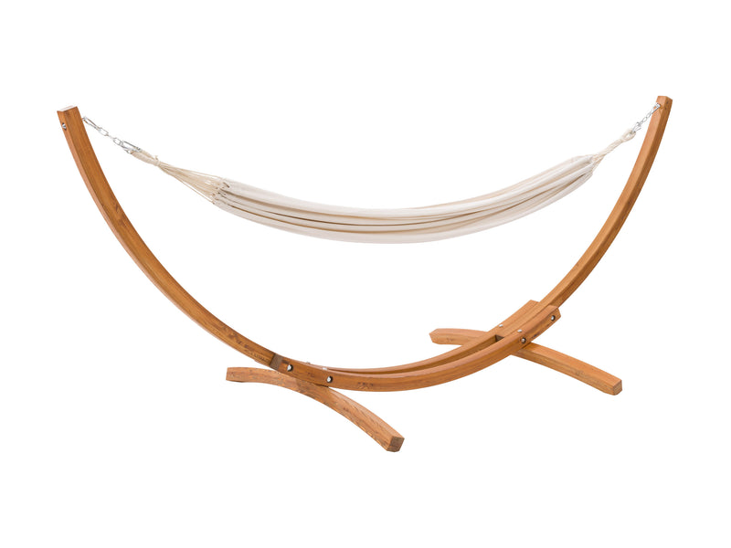beige Hammock with Wood Stand Warm Sun Collection product image by CorLiving