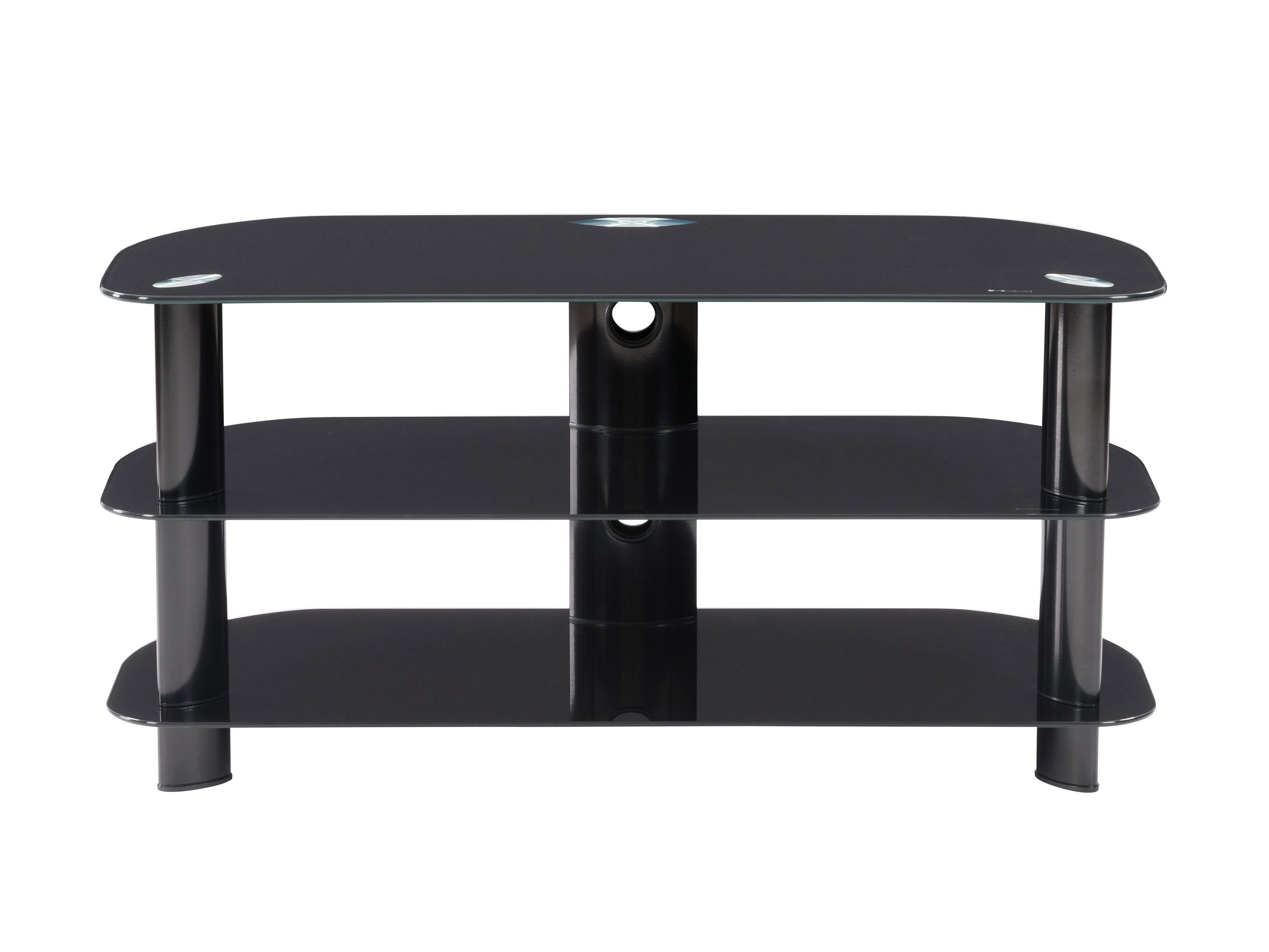 Black Glass TV Stand, TVs up to 48