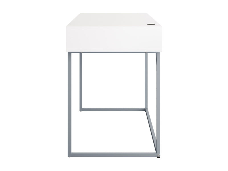 white Modern Computer Desk Marley Collection product image by CorLiving