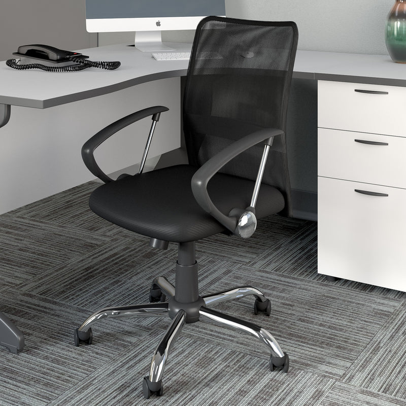 black Fabric Office Chair Harper Collection lifestyle scene by CorLiving