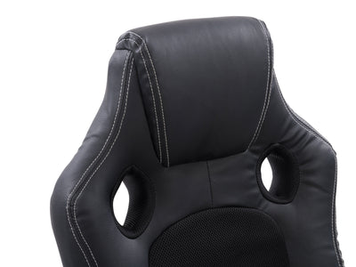 black Reclining Gaming Chair Slayer Collection detail image by CorLiving#color_black