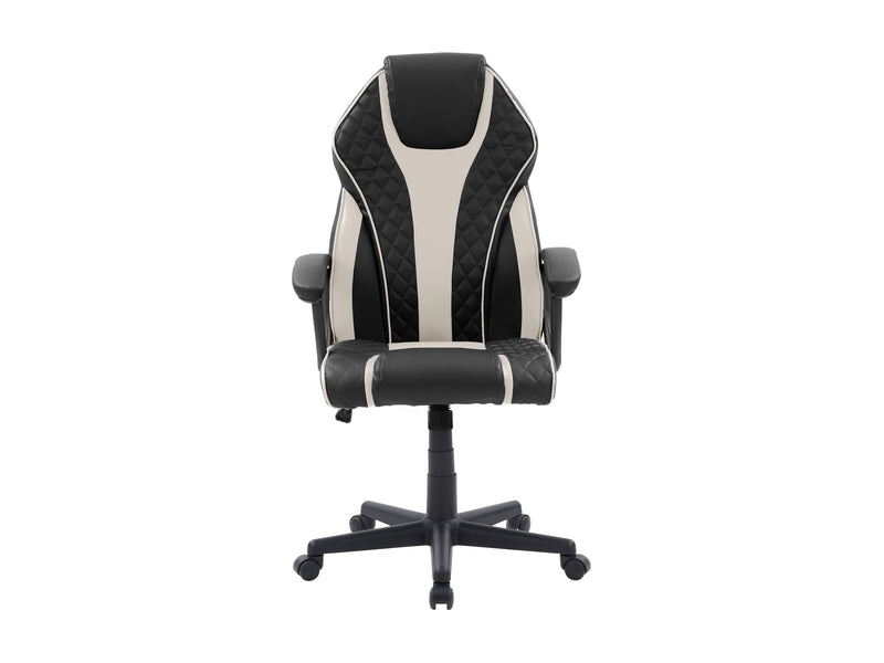 white and black Ergonomic Gaming Chair Thrasher Collection product image by CorLiving