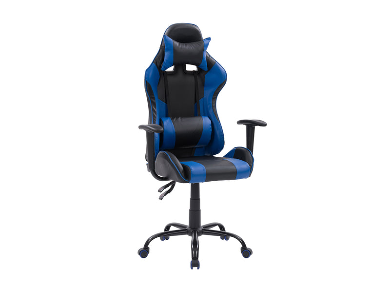blue and black Recliner Gaming Chair Predator Collection product image by CorLiving