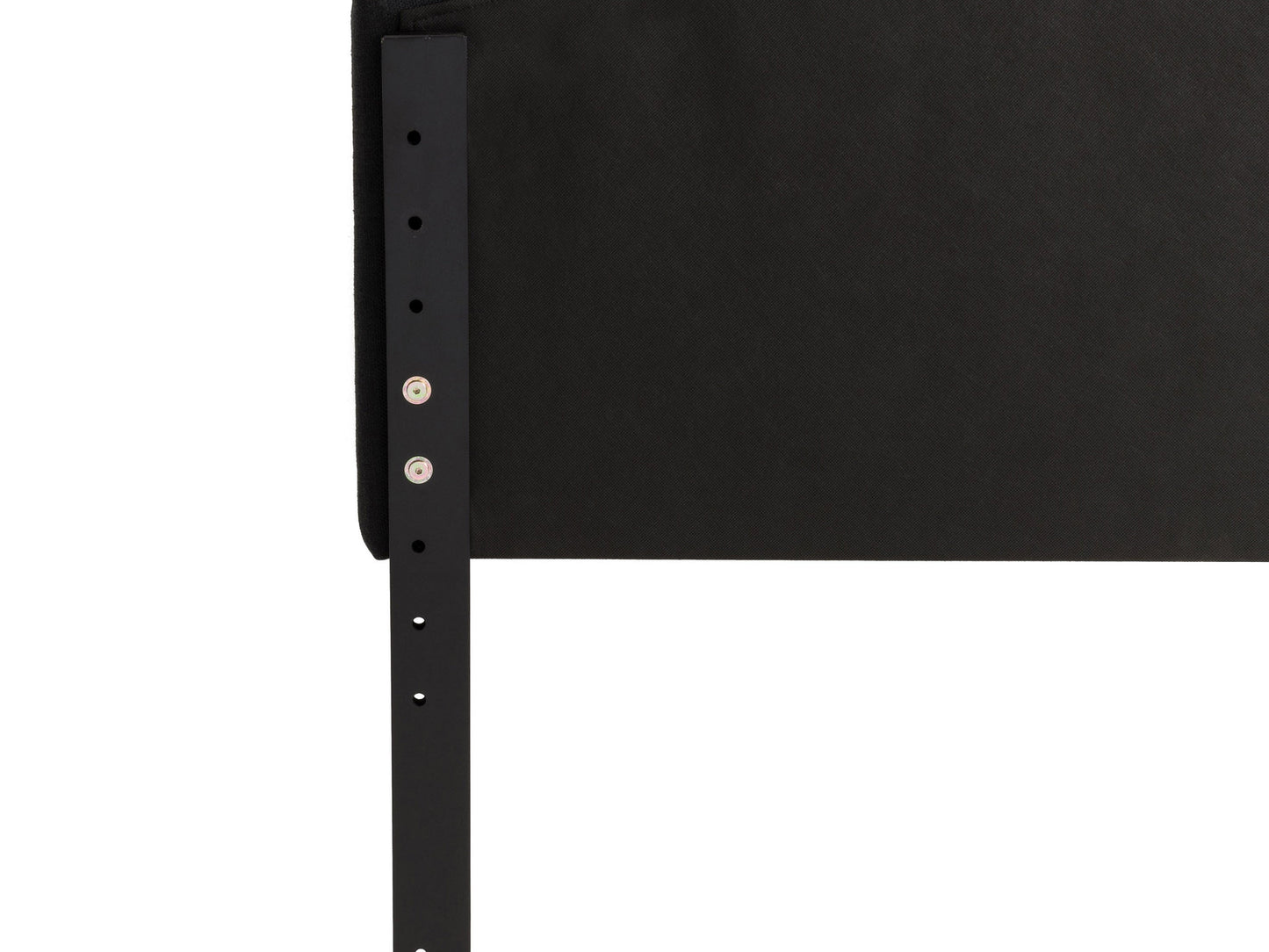Dark grey padded headboard for twin/single bed, featuring tufted upholstery with soft fabric texture and sturdy construction. Ideal for modern bedroom decor.