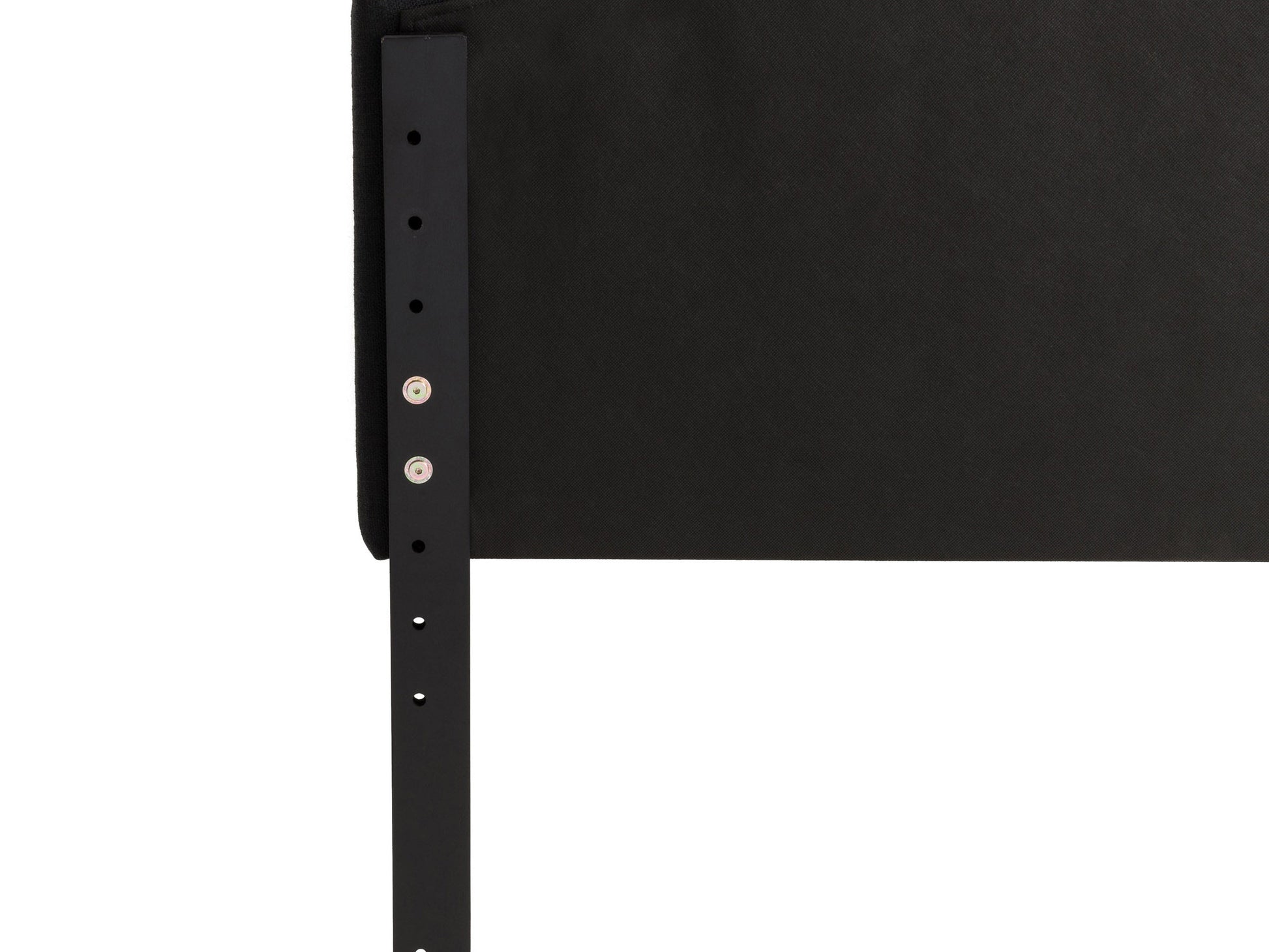 Dark grey padded headboard for twin/single bed, featuring tufted upholstery with soft fabric texture and sturdy construction. Ideal for modern bedroom decor.