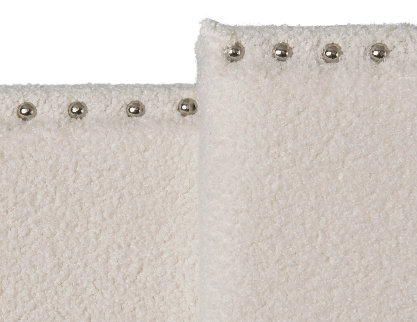 Off-White Boucle Expandable Headboard