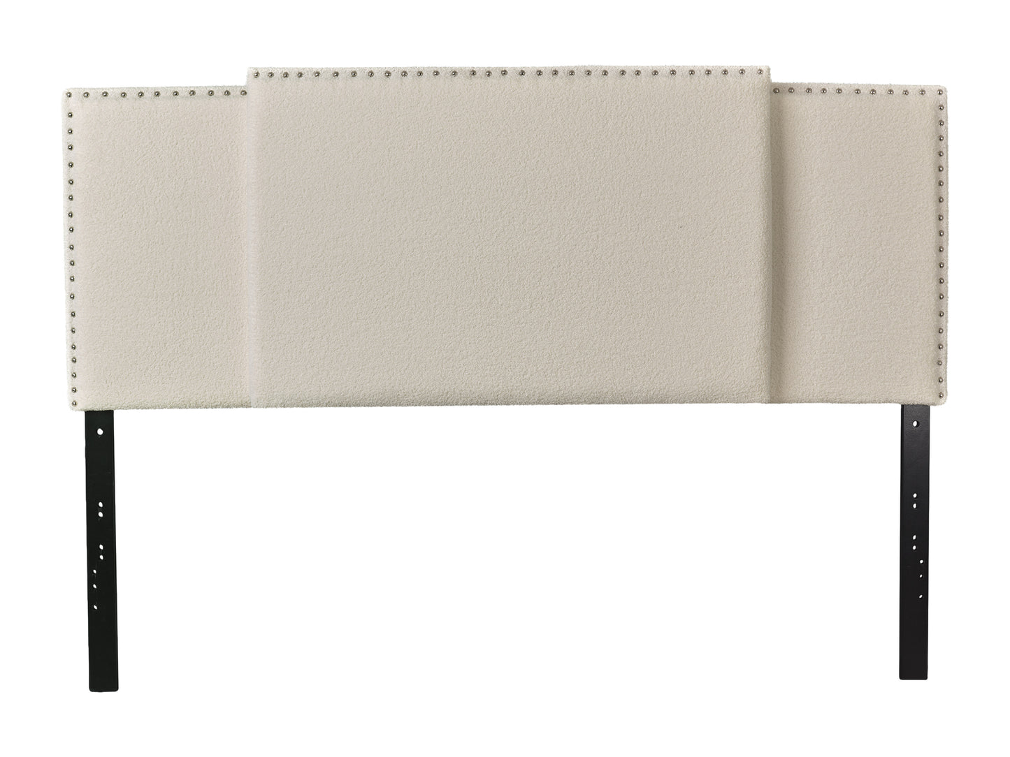 Off-White Boucle Expandable Headboard