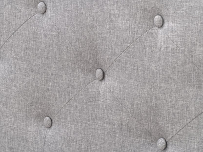 Button-Tufted Upholstered Queen Bed