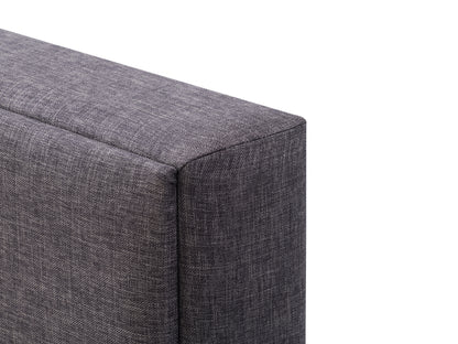 Dark Grey Tufted Upholstered Bed, Queen