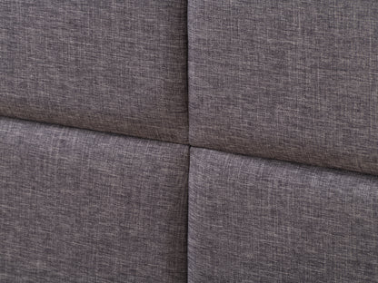 Dark Grey Tufted Upholstered Bed, Queen