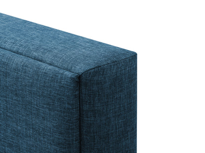 Ocean Blue Tufted Upholstered Bed, Twin