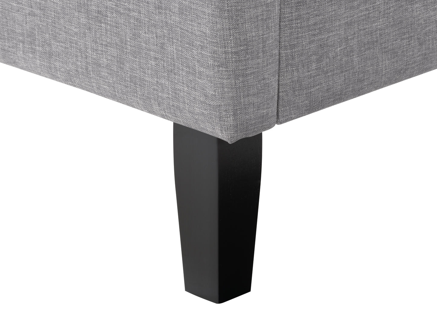 Light Grey Tufted Upholstered Bed, Queen