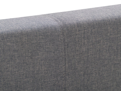 Grey Fabric Bed Single with Slats