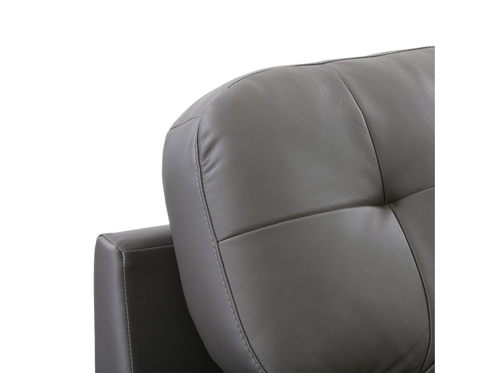 Brown leather armchair with tufted backrest, rolled arms, and wooden legs. Features a classic design with brass nailhead trim, offering a luxurious and comfortable seating option for living rooms or offices.
