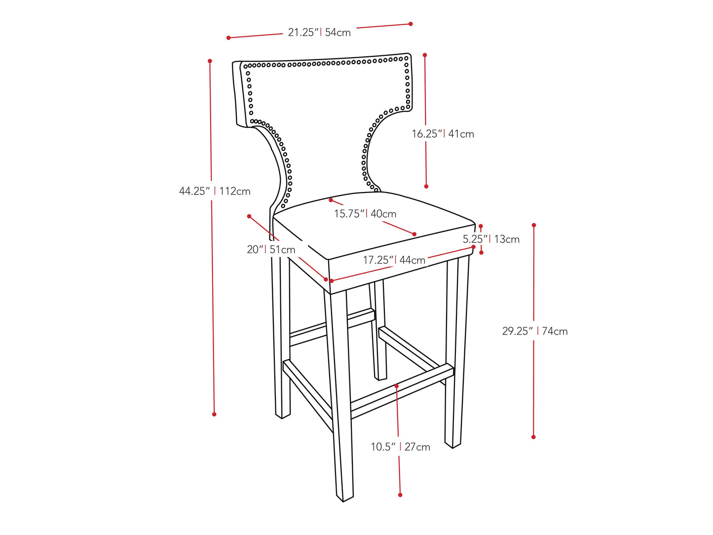 Set of 2 black bar height bar stools with sleek metal frames, cushioned seats, and footrests. Modern design with durable materials ideal for kitchen islands or home bars.