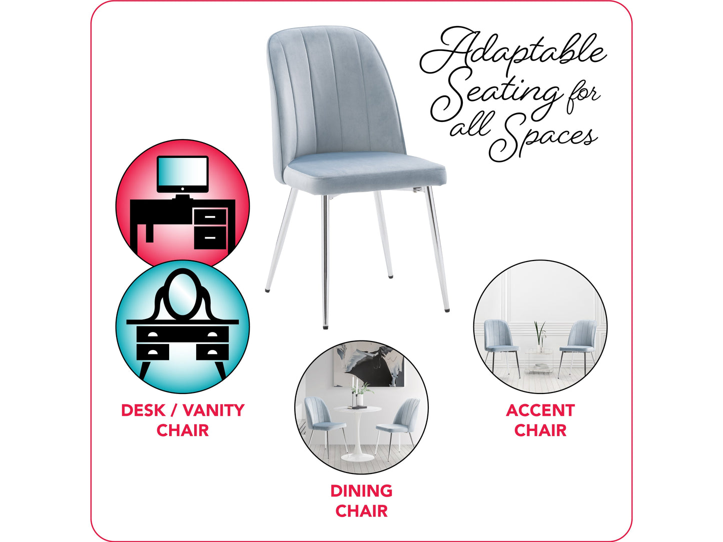 Blue velvet dining room chairs, set of 2, with tufted backs, wooden legs, and a sleek modern design. Ideal for contemporary dining spaces, offering comfort and style with a luxurious texture.