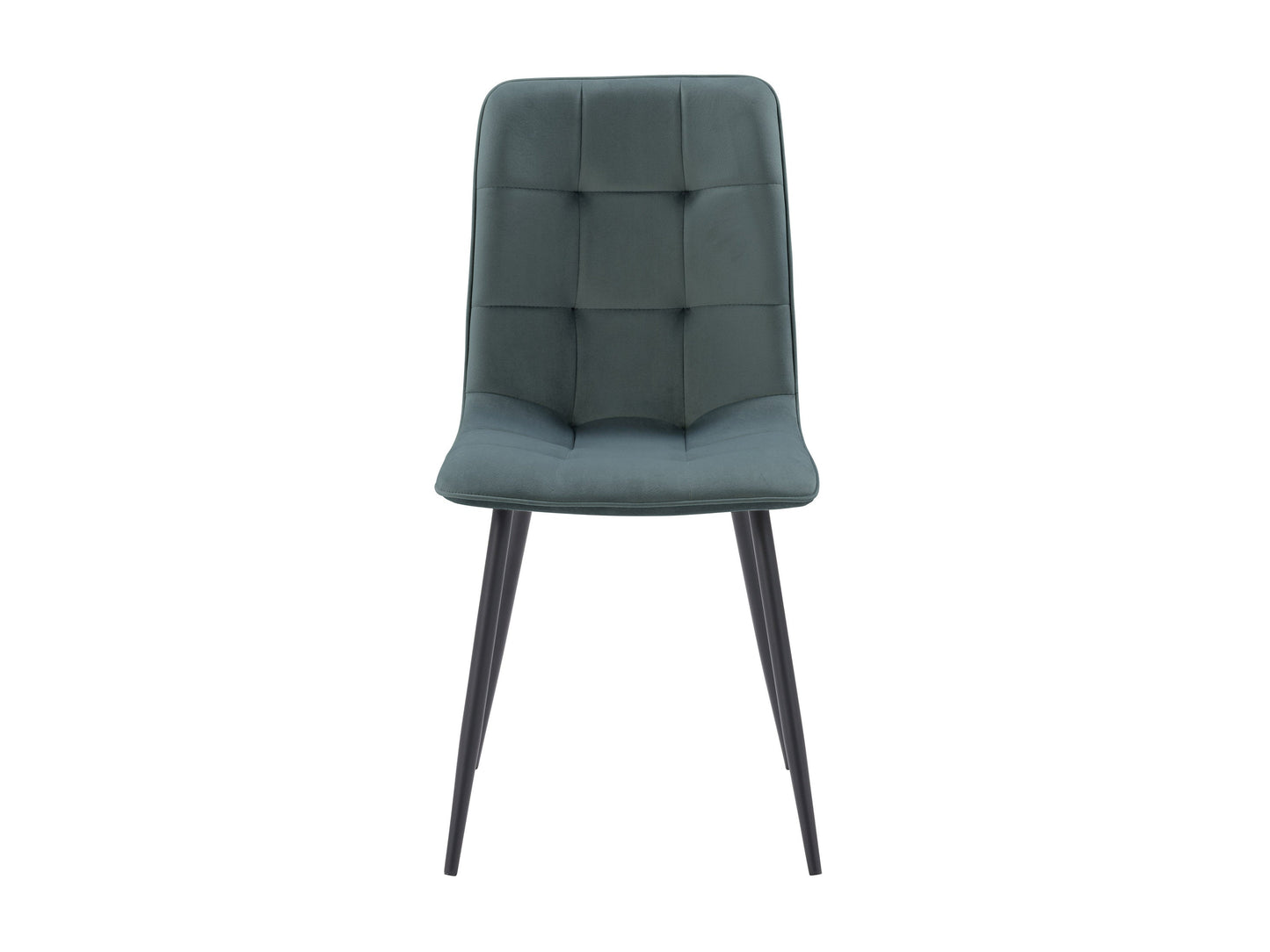 Velvet upholstered dining chairs in teal grey, set of 2, featuring sleek metal legs, plush velvet fabric, and ergonomic design for dining room or kitchen.