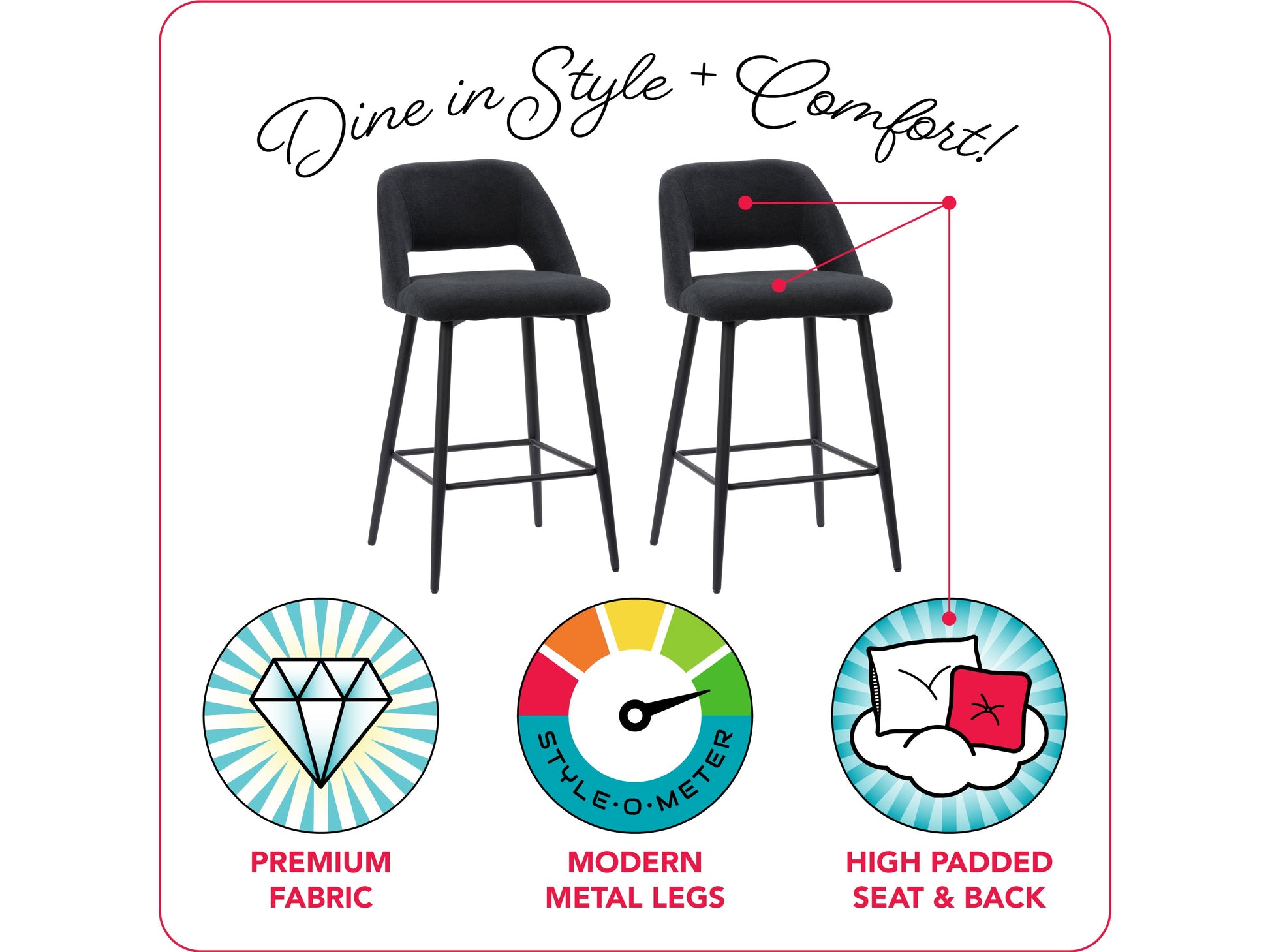 Black velvet bar stools set of 2 with gold metal legs, plush cushioning, and curved backrest for modern kitchen or bar decor.
