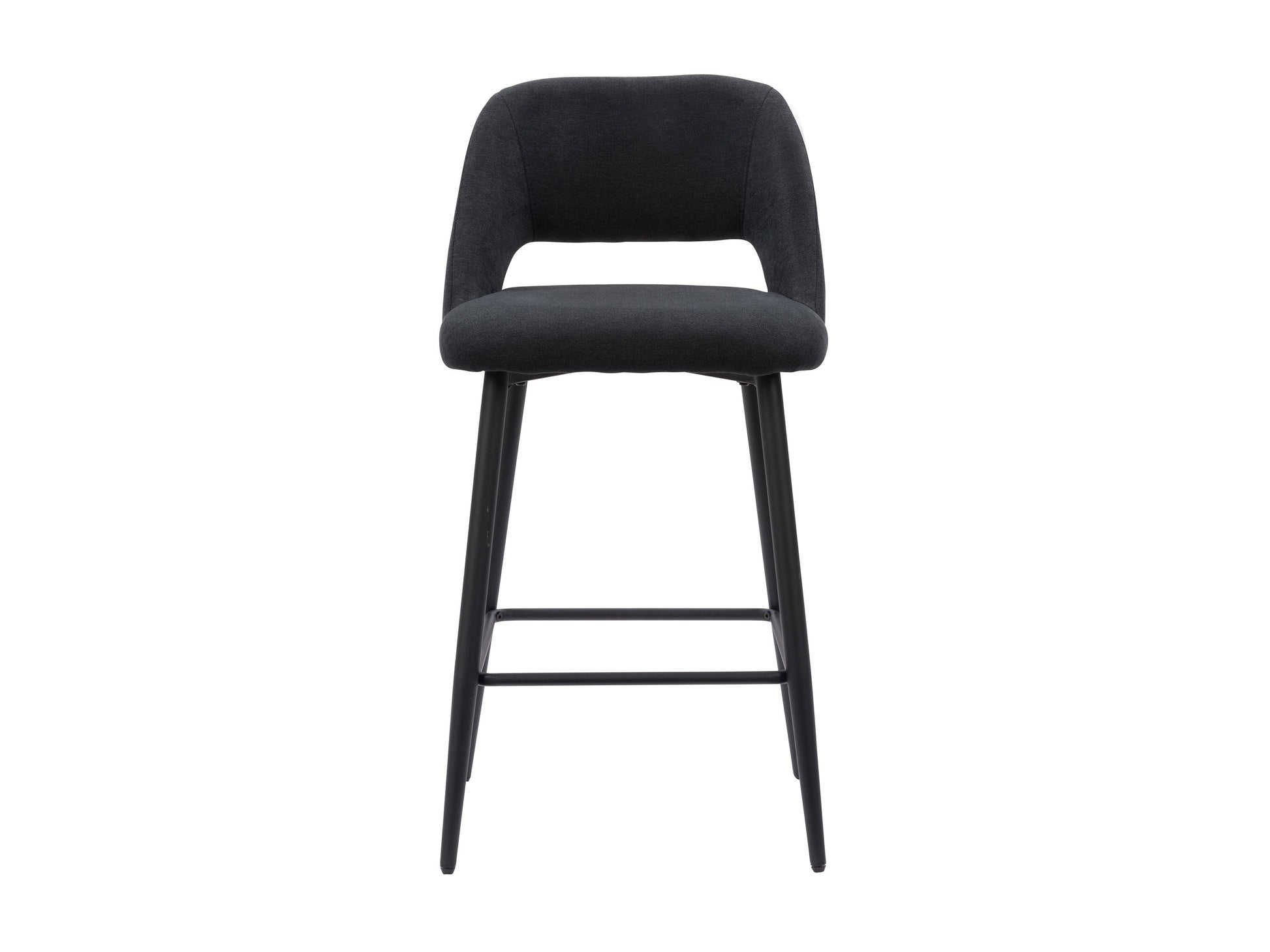 Black velvet bar stools set of 2 with gold metal legs, plush cushioning, and curved backrest for modern kitchen or bar decor.