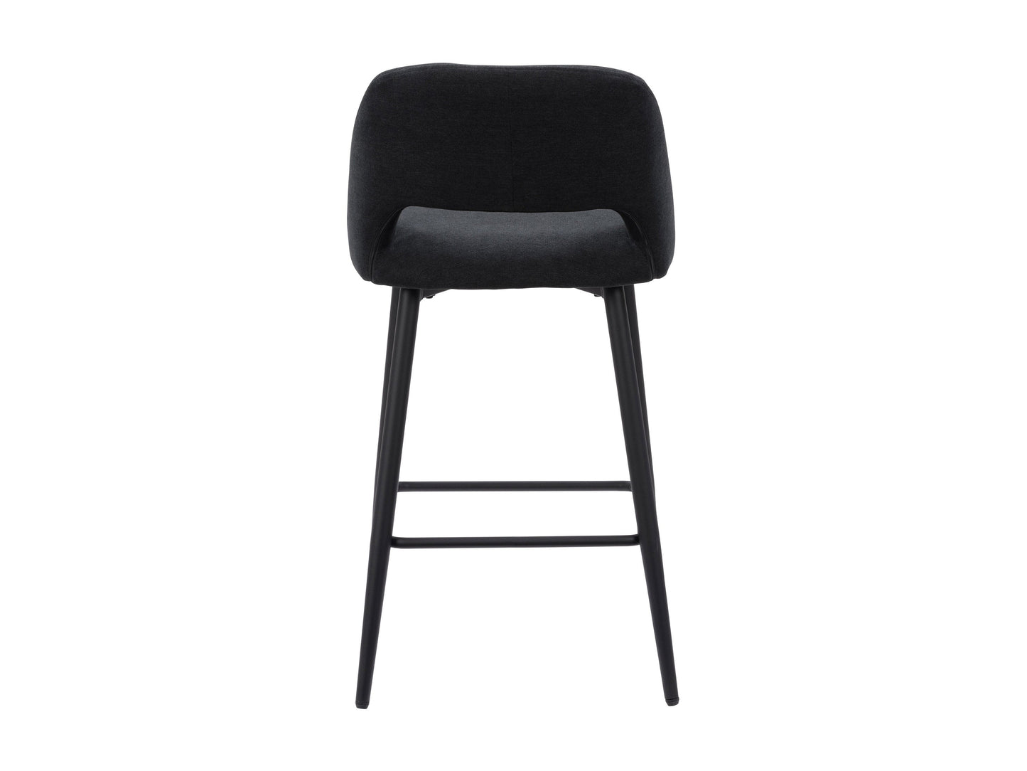 Black velvet bar stools set of 2 with gold metal legs, plush cushioning, and curved backrest for modern kitchen or bar decor.