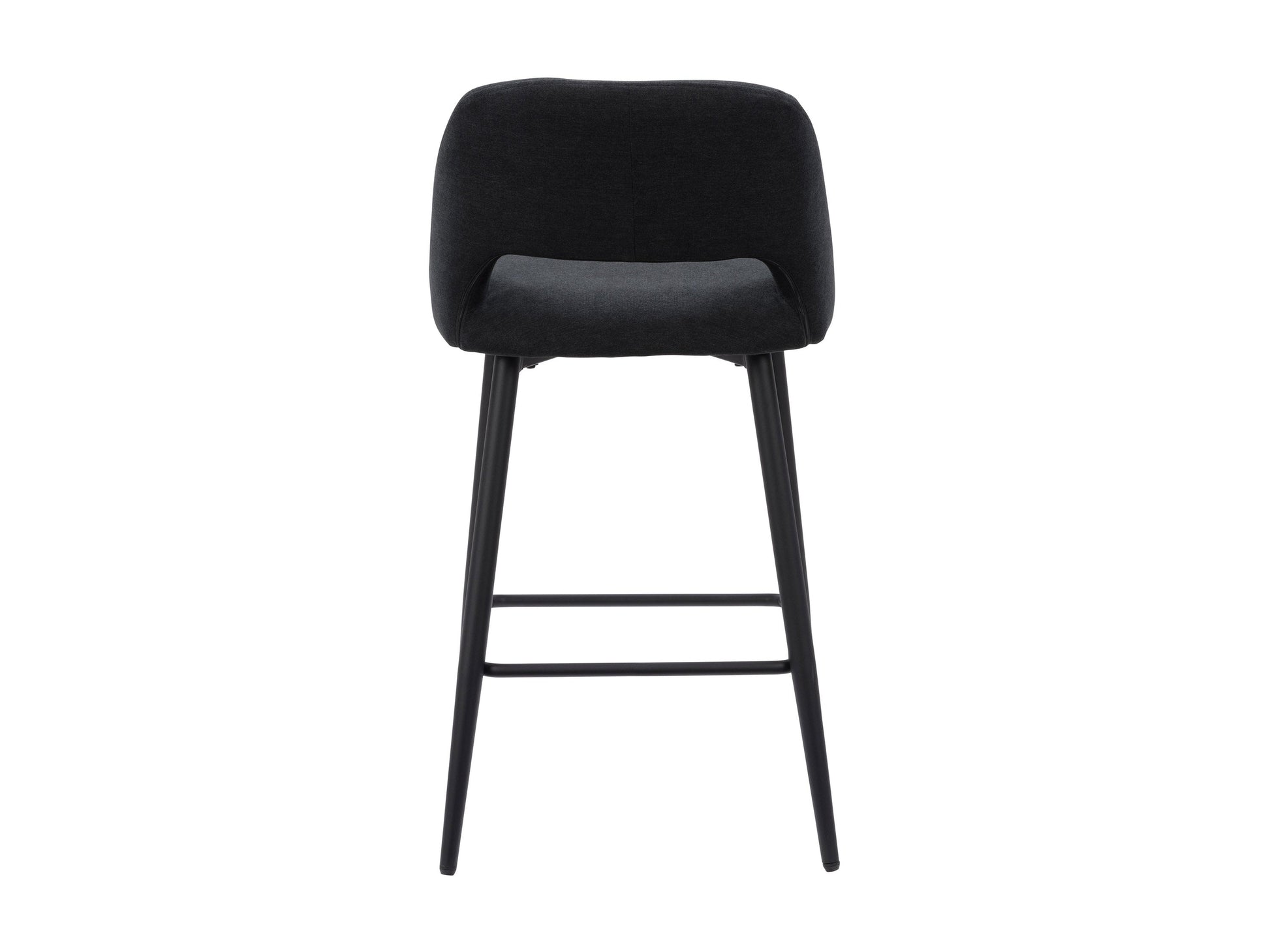 Black velvet bar stools set of 2 with gold metal legs, plush cushioning, and curved backrest for modern kitchen or bar decor.