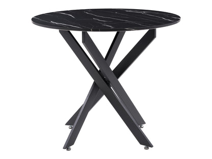 Black Round Dining Table