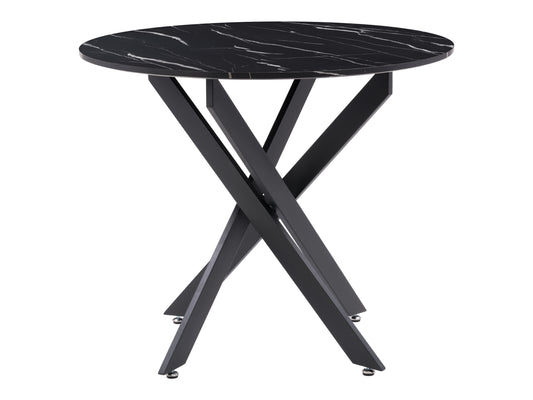 Black Round Dining Table